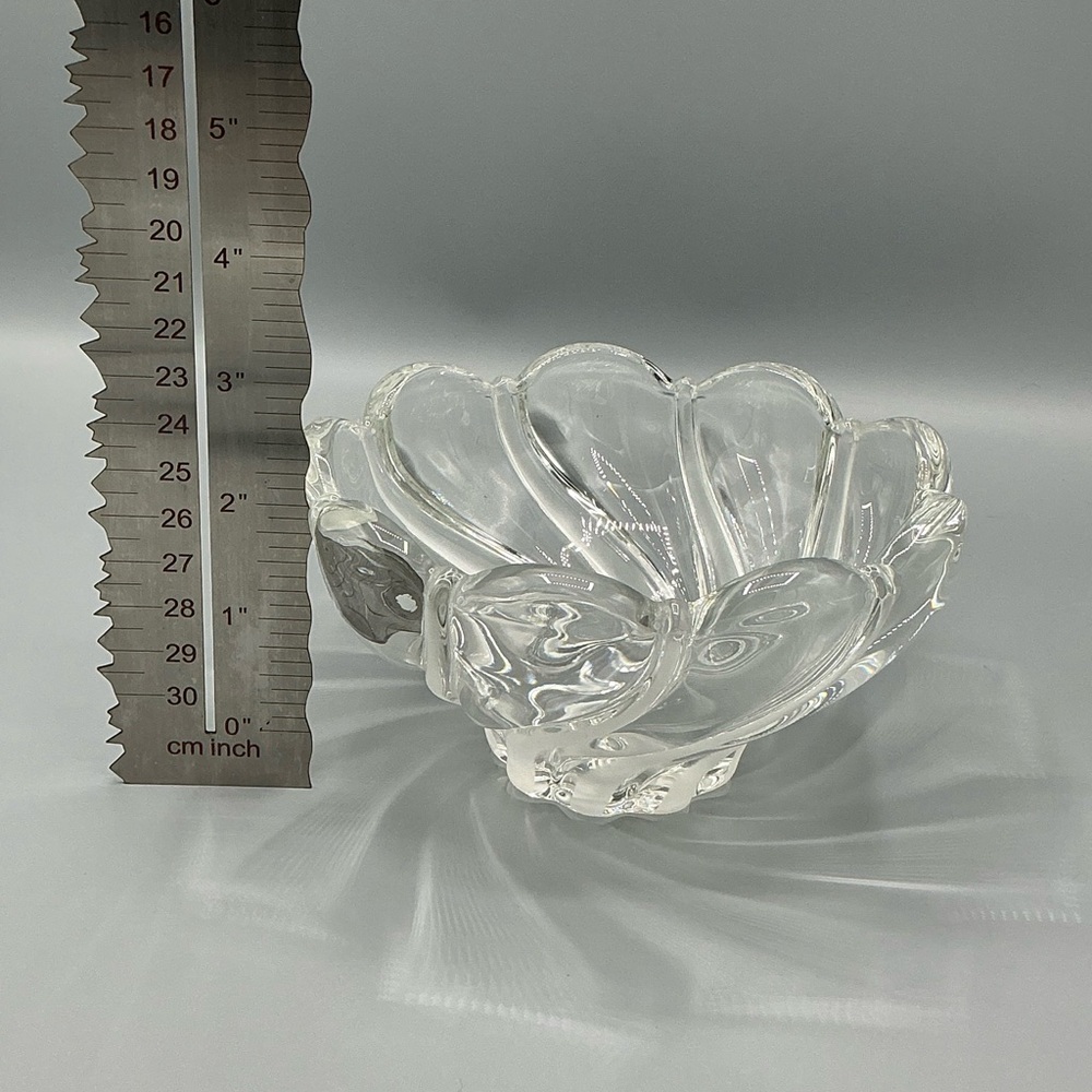 Mikasa 3” Crystal and Peppermint Frosted Candy Dish